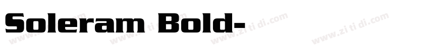 Soleram Bold字体转换